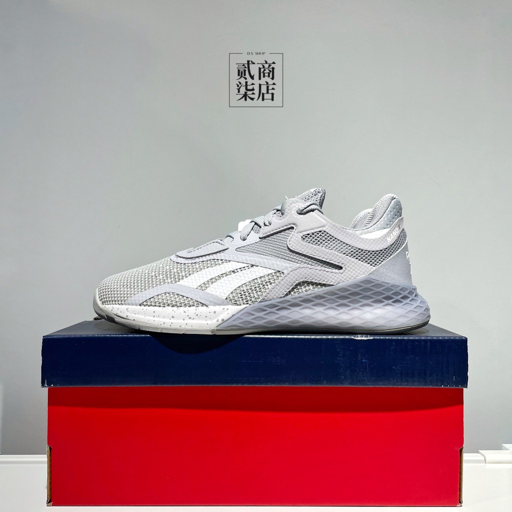 出清鞋款 (貳柒商店) Reebok Nano X 女款 銀色 灰色 訓練鞋 健身房 慢跑 重訓 多功能 EF7532