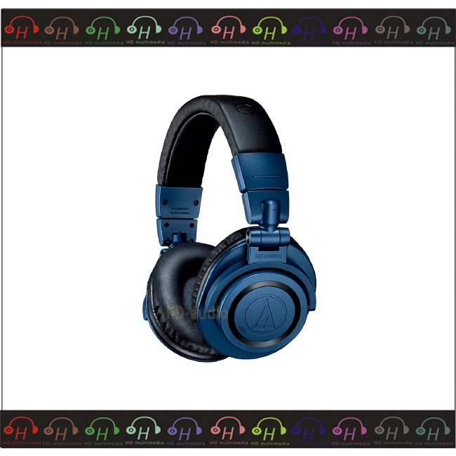 限定現貨🔥弘達影音多媒體Audio-technica 鐵三角ATH M50xBT2 DS 海洋藍 深邃藍 藍芽 耳罩耳機