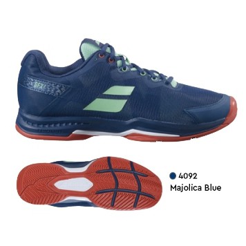 &lt;英喬伊體育&gt;Babolat男網球鞋SFX3 AC Navy海軍藍全區寬楦版2021