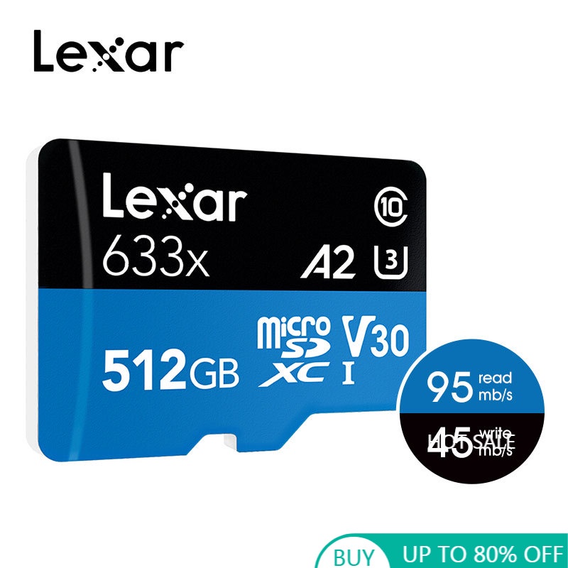 Lexar 95MB/s 微型 sd 633x 16G 256G 內存 sd 卡 512G 卡 32gb SDHC Cl