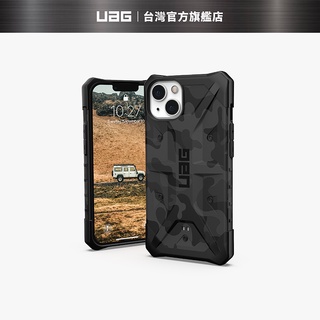 【uag】iphone 13 (適用6.1吋) 耐衝擊保護殼-迷彩黑 (美國軍規 防摔殼 手機殼)