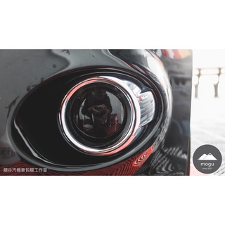 [膜谷包膜工作室] Ford 福特 Focus Mk3 專用 霧燈膜 一對 改裝 黑化 犀牛皮 燻黑