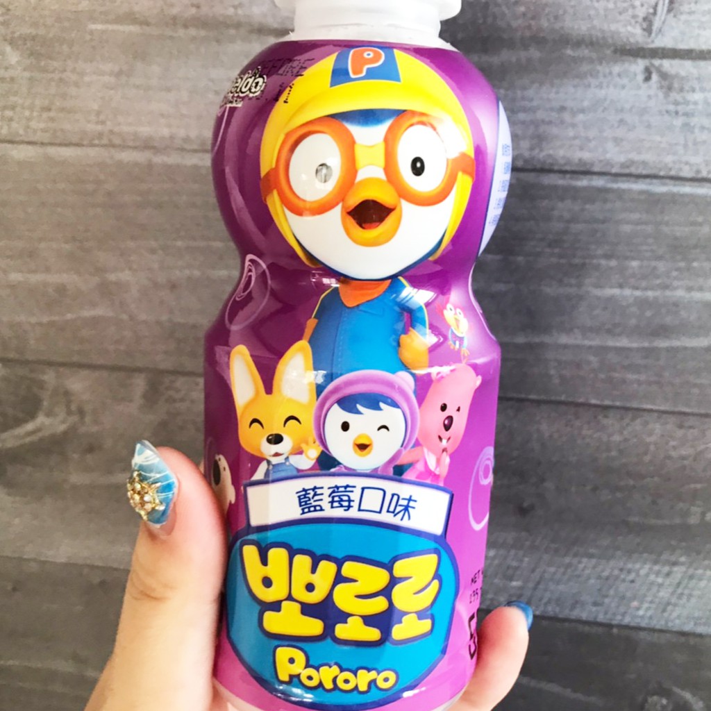 韓國  PORORO 啵樂樂 乳酸飲料 藍莓口味 235ML 效期2023.01.20