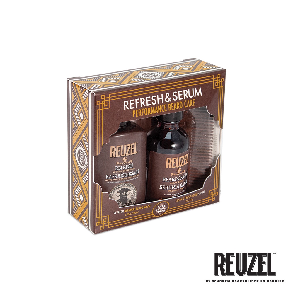 【REUZEL】專業育髮賦活精華禮盒｜GISH Beauty 精華液 造型 精華 鬍鬚泡沬 養護 保養 禮盒