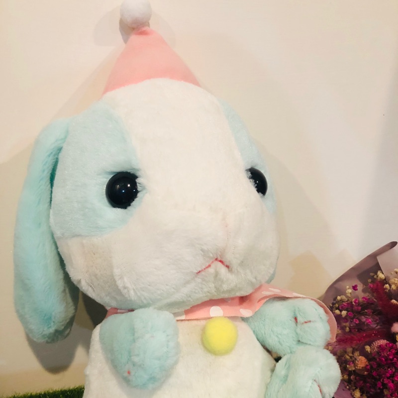 35cm‼️女孩最愛系列‼️馬卡龍色日本療癒垂耳兔 長耳兔 裝死兔 兔子玩偶 兔子娃娃 日本正版amuse 精緻玩偶