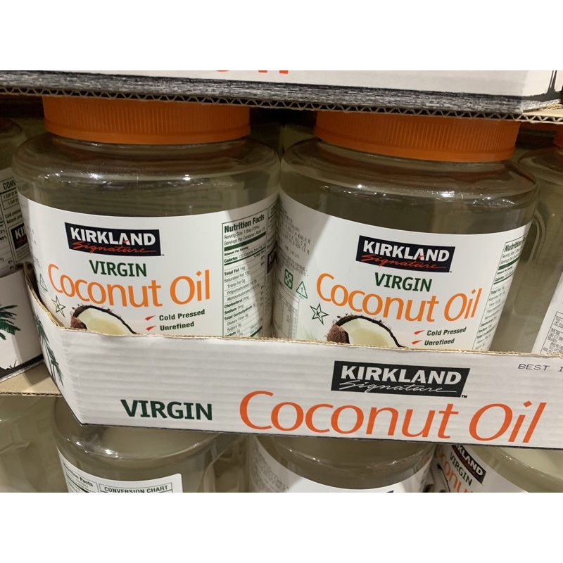 Kirkland Signature 科克蘭 冷壓初榨椰子油 2.48公升