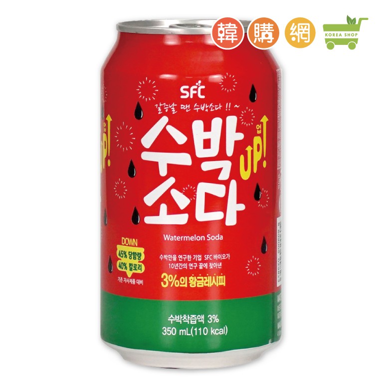 韓國Sangil西瓜風味汽水飲料350ml【韓購網】