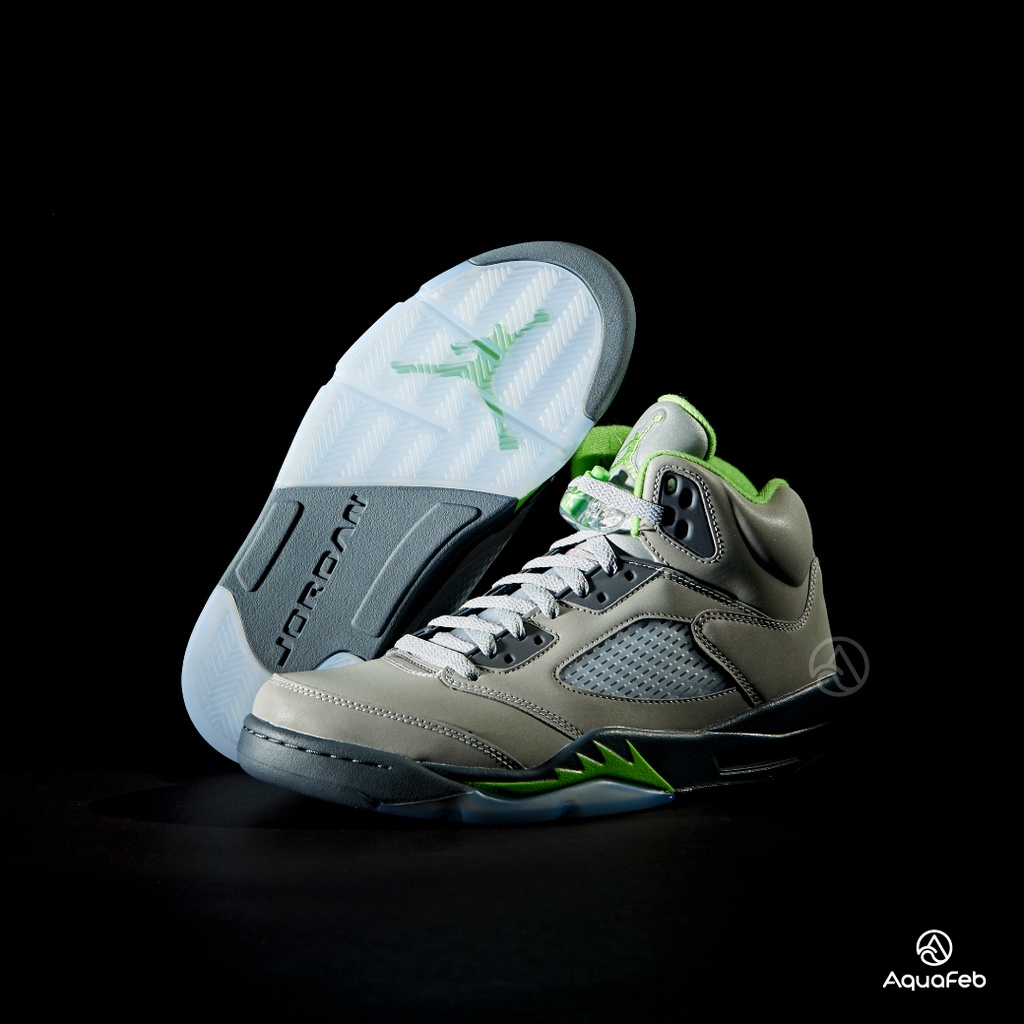 Nike Air Jordan 5 Retro Green Bean 男 灰 AJ5 籃球鞋 DM9014-003