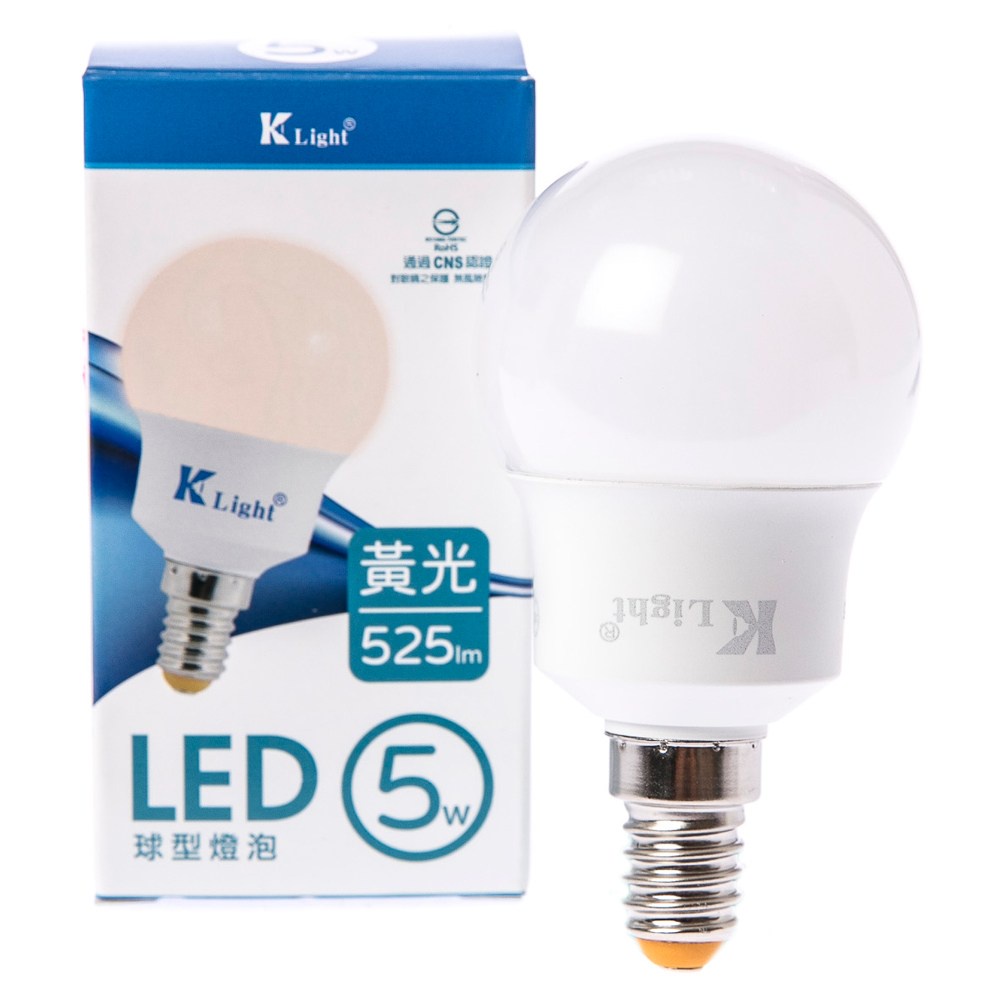 K-Light 5W球泡燈 E14 黃光