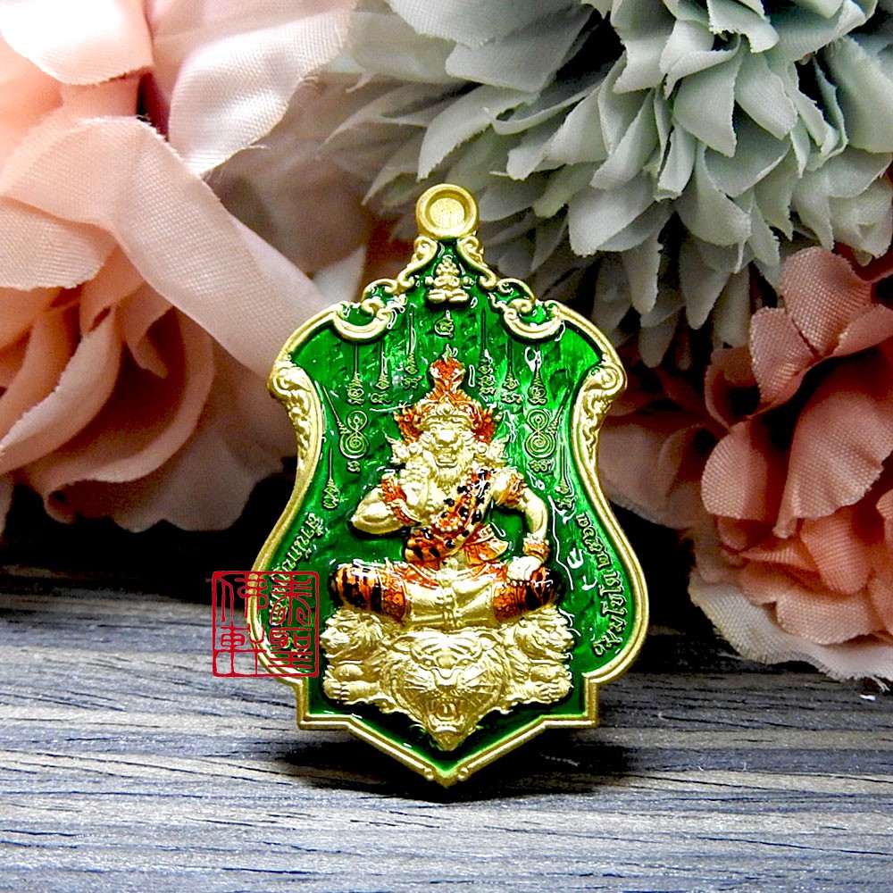泰聖佛軒 龍波靶習大師2563 64年魯士薩民派 虎頭修行者 佛牌 鑄缽合金 綠琺瑯 蝦皮購物