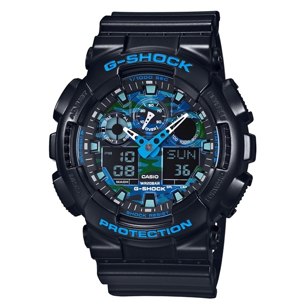 【CASIO】CASIO卡西歐G-SHOCK防水200米耐衝撞 GA-100CB-1A 宏崑時計 台灣公司貨保固一年