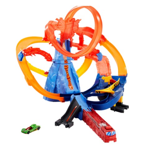 ~熱銷~新款風火輪軌道城市電動系列火山主題挑戰賽道軌道車兒童玩具FTD61