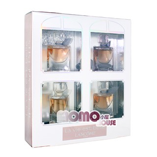 ☆MOMO小屋☆ Lancome 蘭蔻-美麗人生 小香四入禮盒組 (4ml*3+3ml*1)