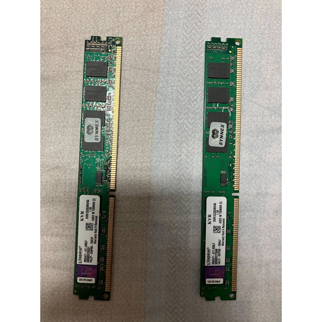 金士頓 DDR3 1333 4g*2
