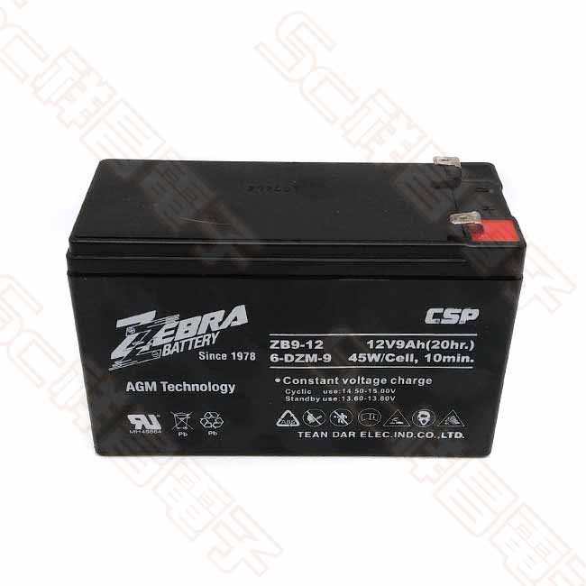 【祥昌電子】ZEBRA ZB9-12 12V 9Ah鉛酸電池 電池