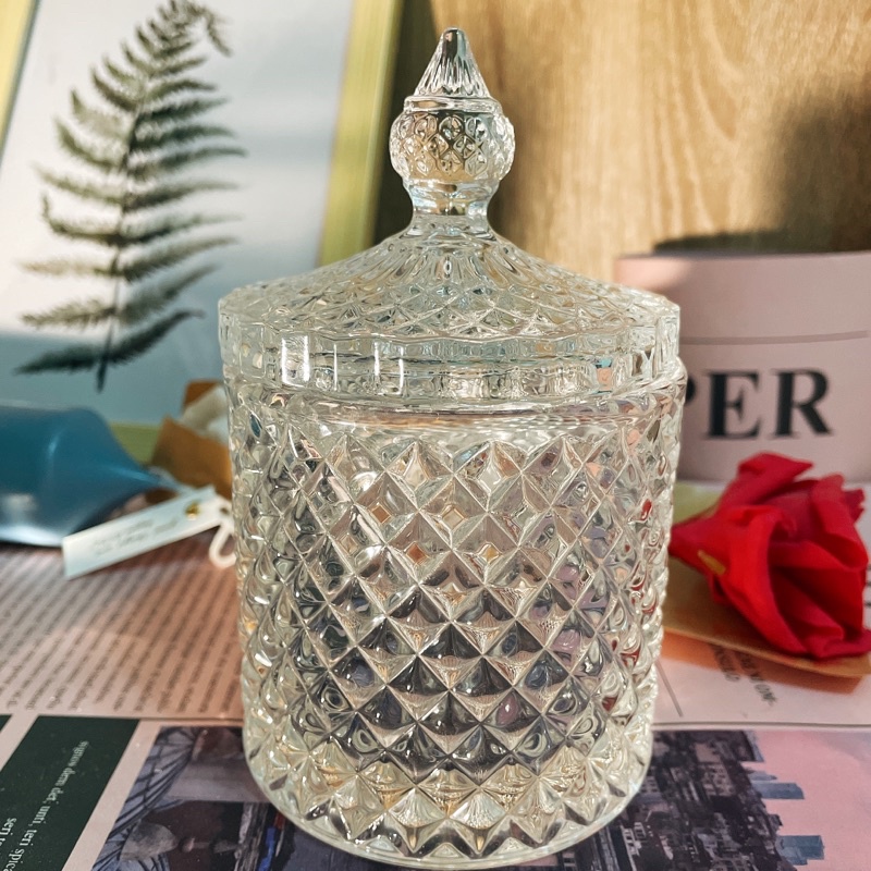 歐風蒙古包透明玻璃罐 #蠟燭容器 #飾品容器