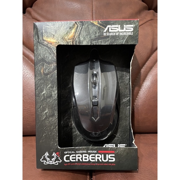 華碩 ASUS Cerberus 賽伯洛斯 電競滑鼠 四段DPI 兩手通用 LED彩色指示燈