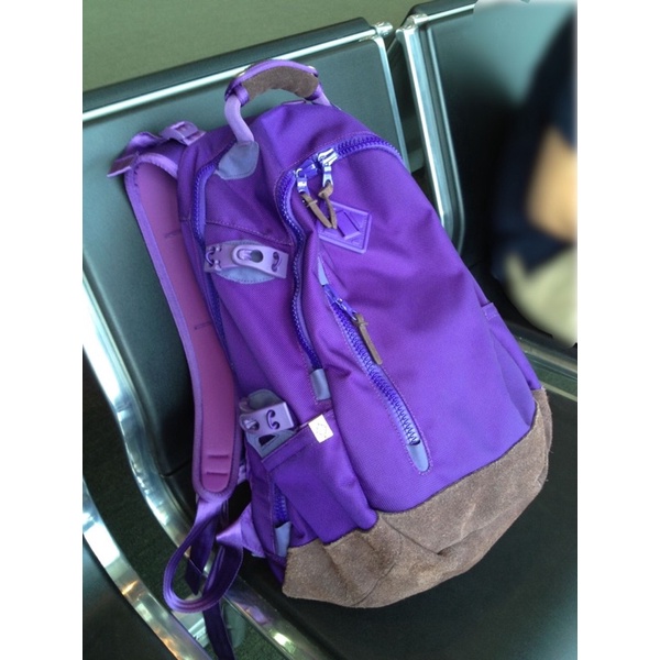 (已出欣賞)VISVIM BALLISTIC紫色 20L 後背包 雙肩包經典絕版山下智久 少背環保材質微氧化，已反應售價
