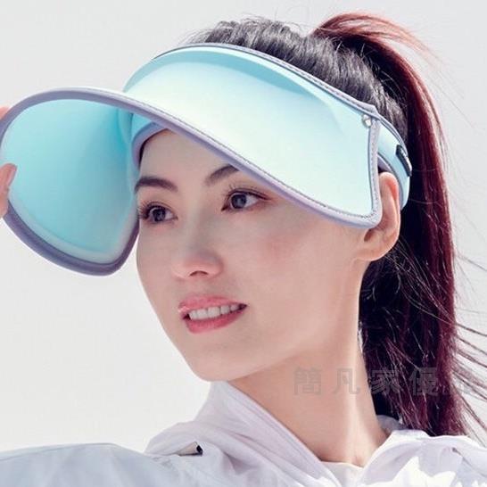 韓國VVC戶外防曬帽子夏季女遮臉防紫外線太陽帽防曬洋氣遮陽帽子快速出貨簡凡