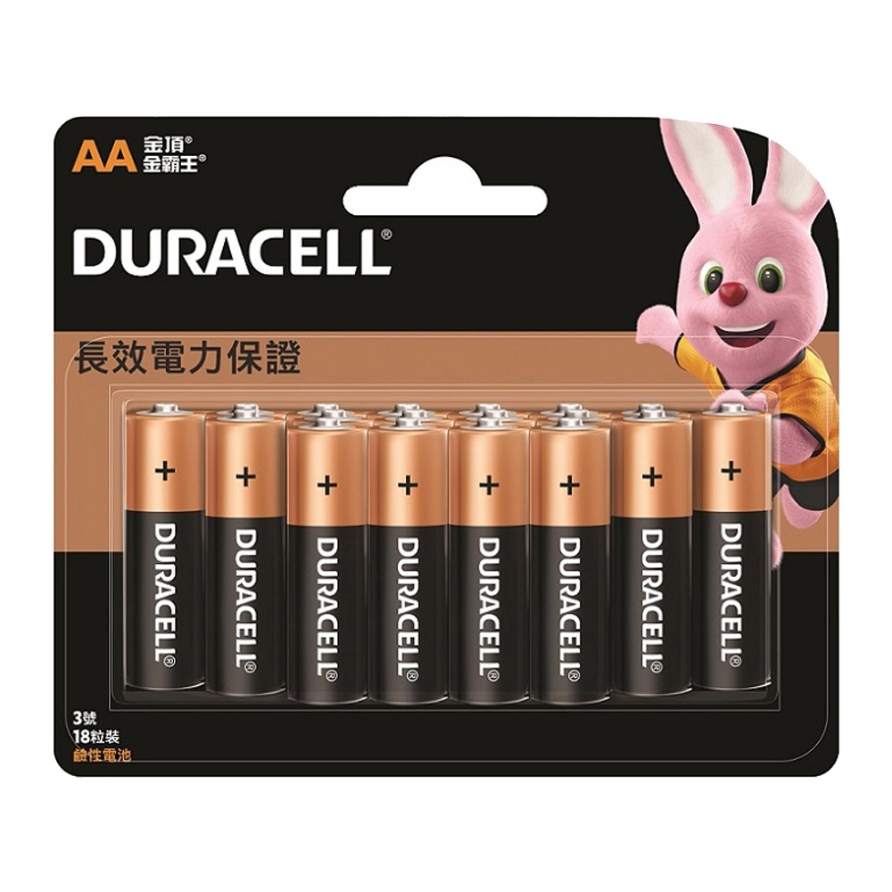 Duracell 金頂 3號 4號 鹼性電池 18入裝 蝦皮直送 現貨