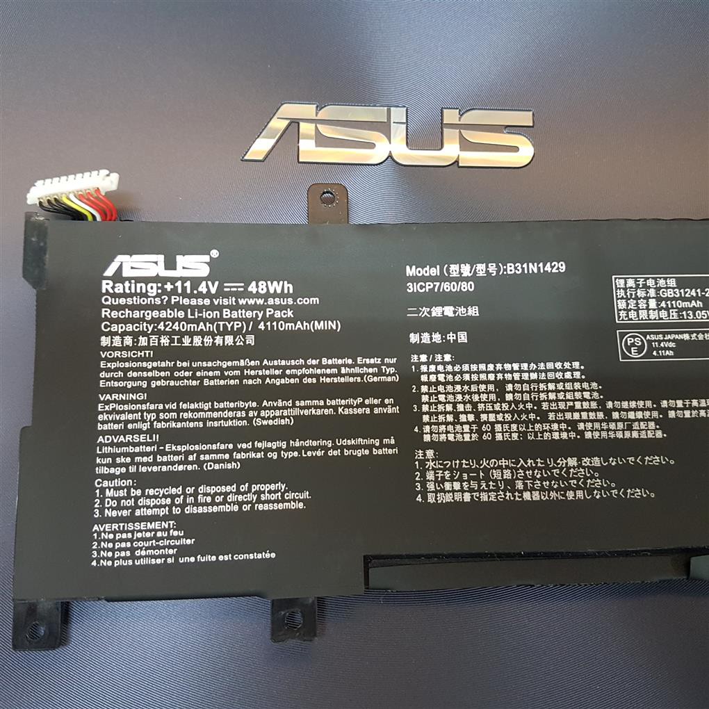 ASUS B31N1429 原廠電池 A501 A501LB K501 K501LX K501UB K501UX