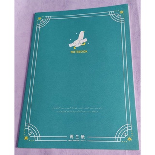 珠友 16K定頁筆記(再生紙/橫線)-藍綠~~~~15