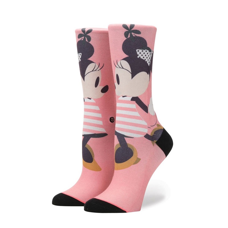 【STANCE】SASSY MINNIE SOCKS Disney 女款 中筒襪 小腿襪 W515D16SAS-PNK