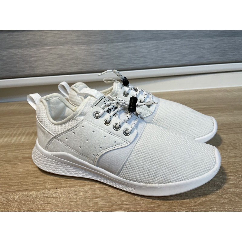 【NEU-TRAL】Sport Style👟純白布鞋/小白鞋/慢跑運動鞋（全新/24cm)