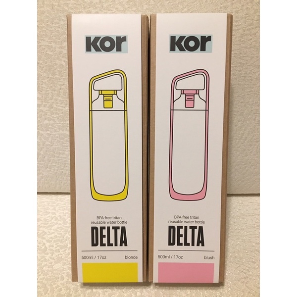 *郵遞區號 * 全新 美國 KORwater KOR Delta 隨身水瓶 500ml 晶燦粉 活力黃