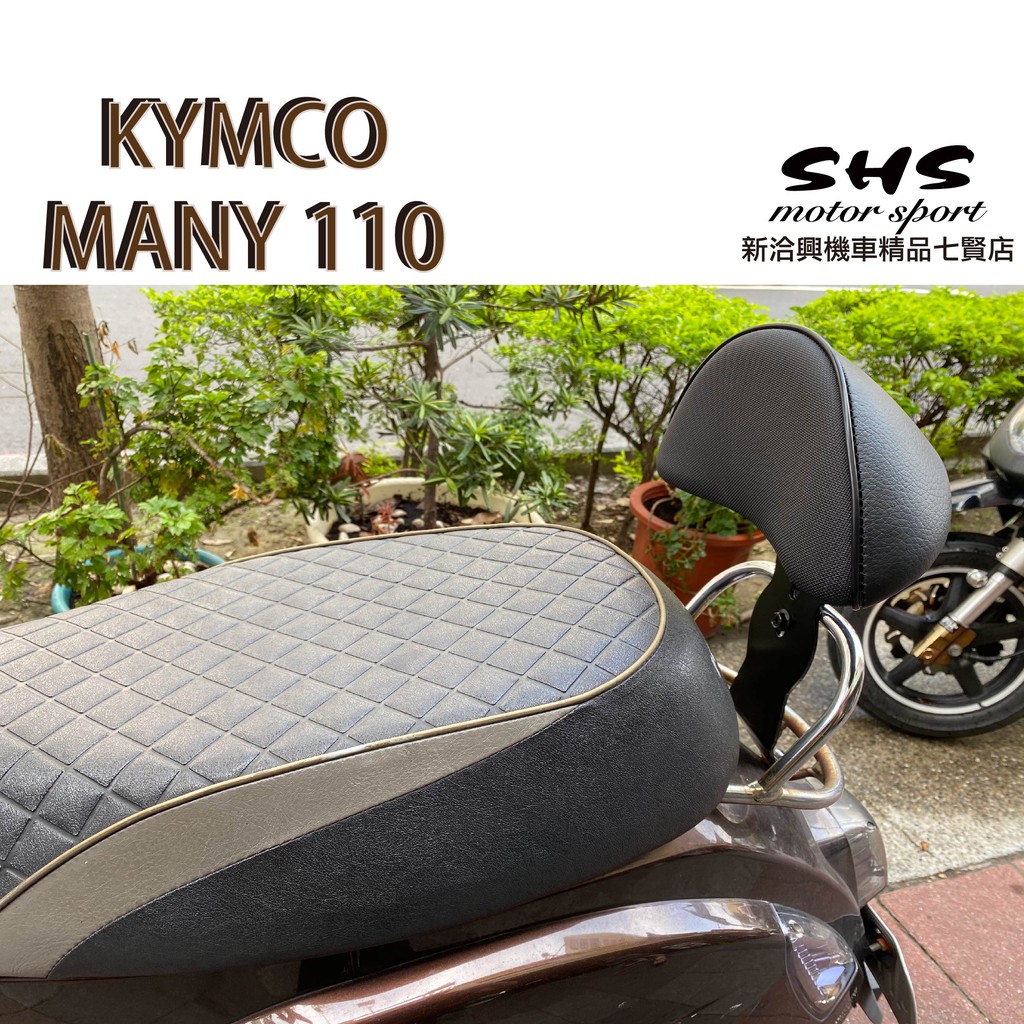 新洽興機車精品七賢店 KYMCO 光陽機車 Many110 機車後靠背 款式B