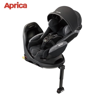 公司貨 Aprica Deaturn ISOFIX 0-4歲嬰幼兒臥床平躺型安全汽座-尊爵灰 贈尿布處理器(顏色隨機)