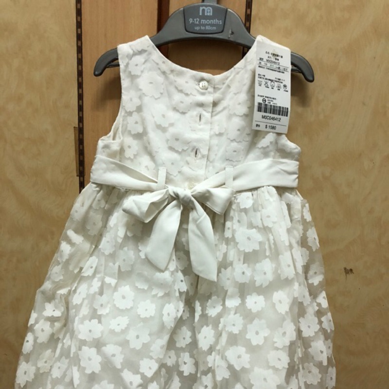 全新正品 mothercare 小洋裝 金蔥 米白蕾絲紋 挺版 正品 表演服 花童 禮服 洋裝