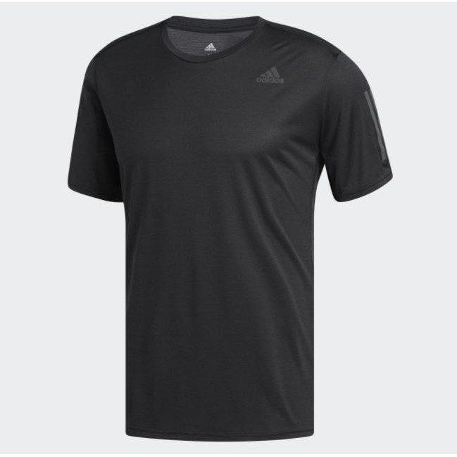 Adidas OWN THE RUN TEE 男款黑色運動短袖上衣-NO.CG2190