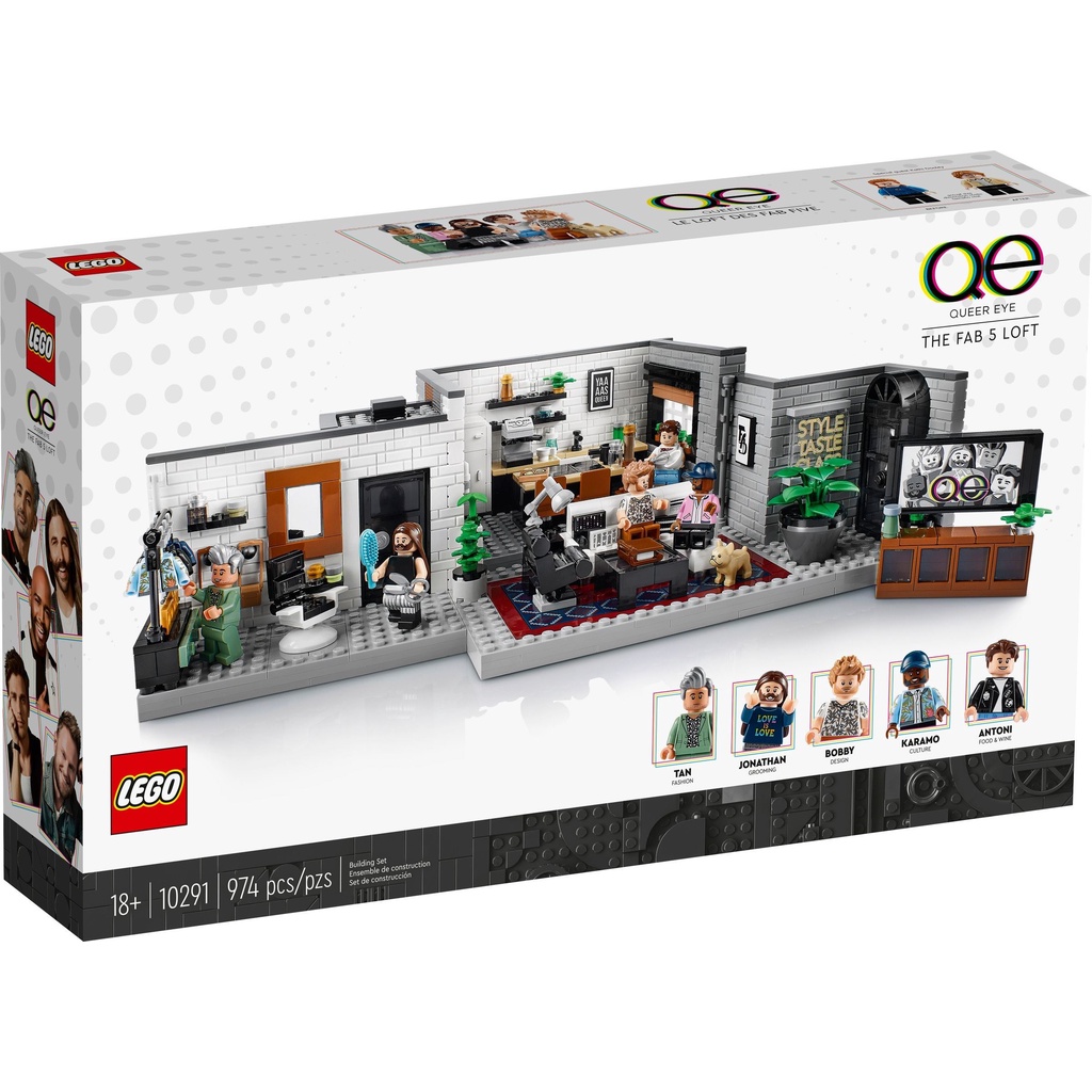 BRICK PAPA / LEGO 10291 Queer Eye – The Fab 5 Loft