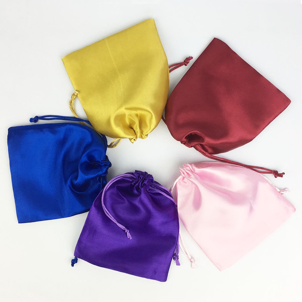 ☆╮Jessice 雜貨小鋪 ╭☆素面 緞布 束口袋 包裝用品 香氛 乾燥 花袋 禮物袋飾品袋 單款10個售