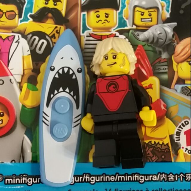 樂高 LEGO minifigures 鯊魚 衝浪手