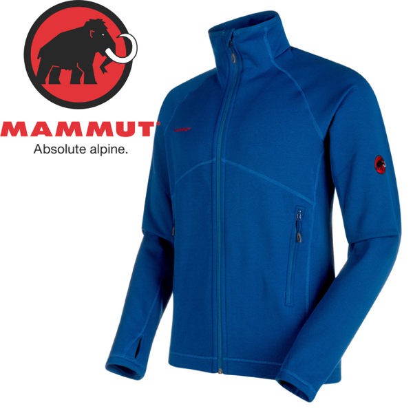 【MAMMUT 男Aconcagua Jkt彈性刷毛外套《群青藍》】1014-17861/刷毛衣/悠遊山水