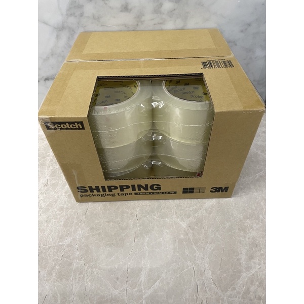 現貨3M 390-12PK透明封箱膠帶（12入）