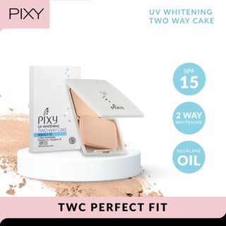 PIXY PERFECT FIT UV美白TWC兩用蛋糕粉餅