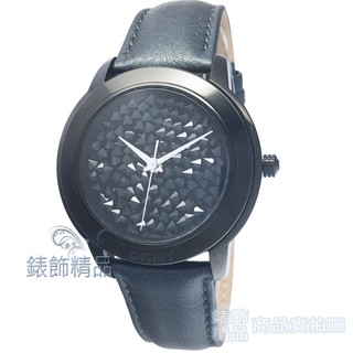 DKNY NY8434手錶 耀眼晶鑽 黑 皮帶 女錶 全新原廠正品【錶飾精品】