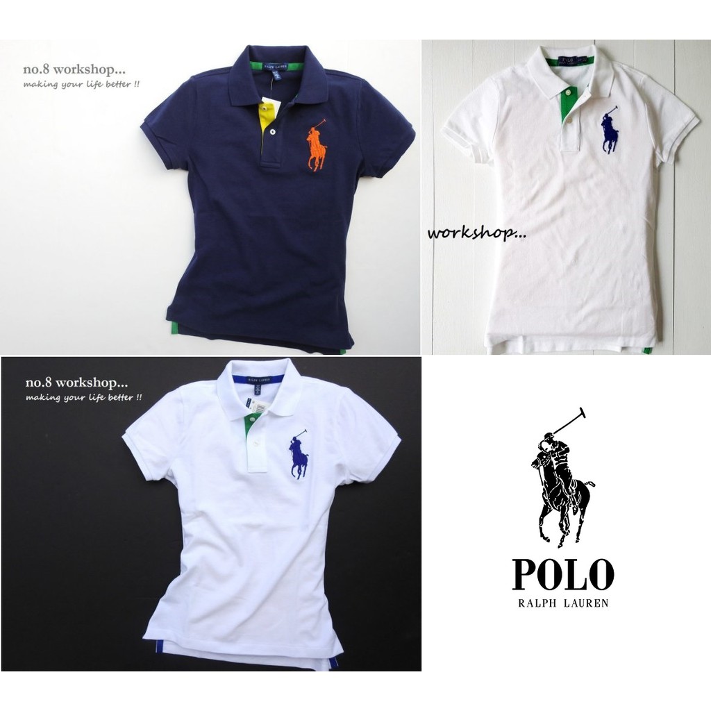 現貨☆【RL女生館】☆【Ralph Lauren大馬網眼POLO衫】☆(白色.深藍色)