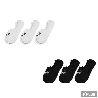 ADIDAS 船型襪 隱形襪 一組三入 黑白 LOW CUT SOCK 3P - FM0676 / FM0677