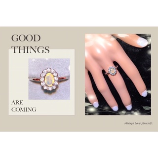 💍丸美飾戒💍天然歐珀戒指 高火彩 刻面 歐珀 歐泊 Opal 蛋白石 10月誕生石 生辰石 生日石 229-2
