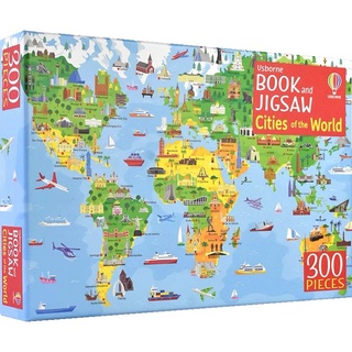現貨《BSMI檢驗合格》Book and Jigsaw Cities of the World 拼圖 城市地圖