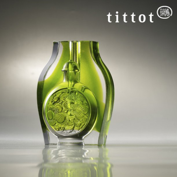 【tittot 琉園丨錦心瓶】《故宮聯名款》 琉璃 藝術品 擺飾