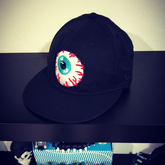 美品  MISHKA 美牌 棒球帽 黑色眼球snap back