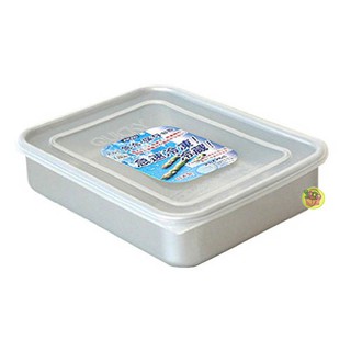 【JPGO日本購】日本製 Akao alumi 鋁製保冷保鮮盒 食材急速冷凍解凍~淺型 大 2L