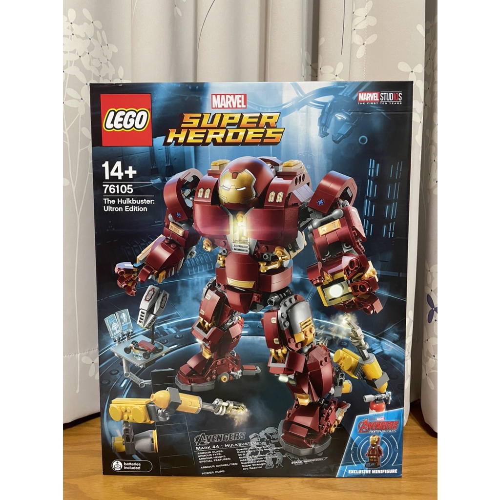 【椅比呀呀|高雄屏東】LEGO 樂高 76105 MARVEL系列 鋼鐵人 浩克毀滅者:奧創紀元版 絕版