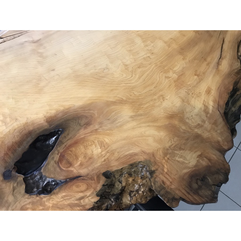 台灣國寶珍貴黃檜木 桌板 大板 瘤花板 ~木質感極佳，香味濃,正台灣扁柏黃檜,非進口檜木,肖楠,紅檜，原木桌