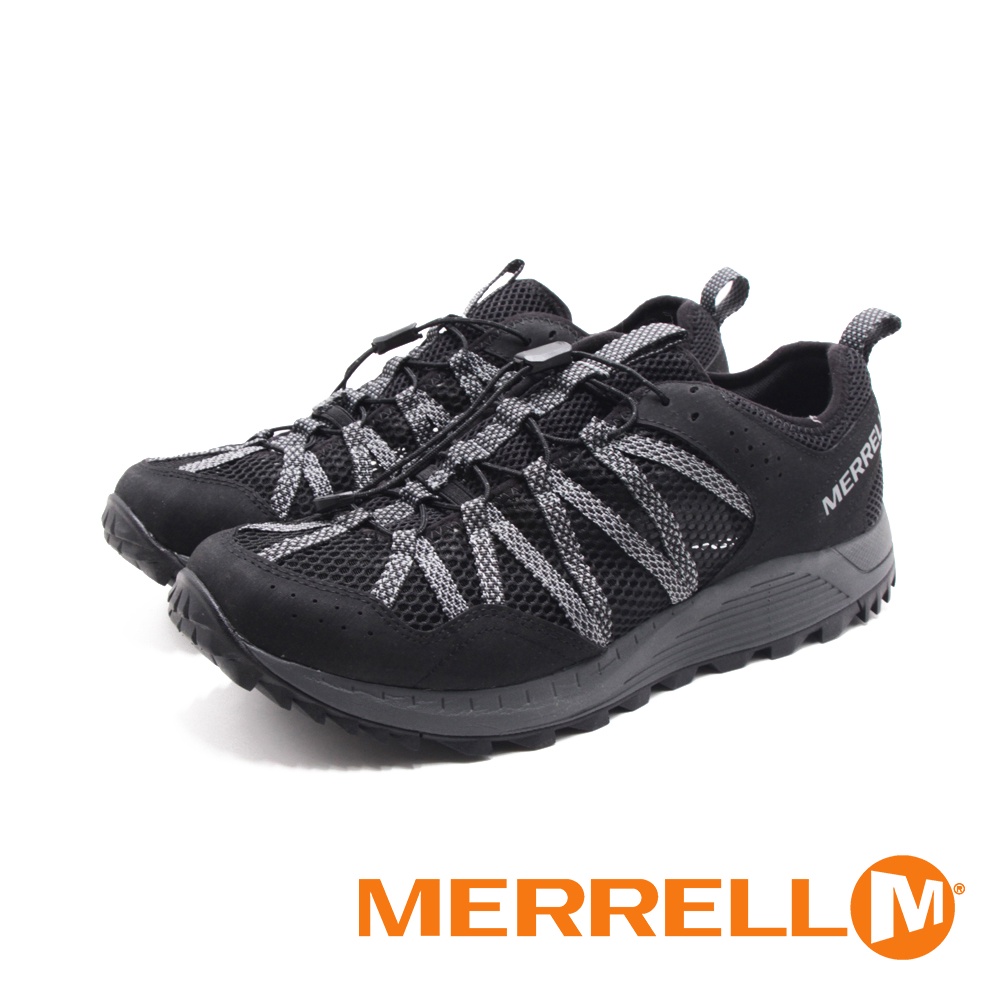 MERRELL(男)WILDWOOD AEROSPORT戶外水陸兩棲鞋 男鞋－黑灰